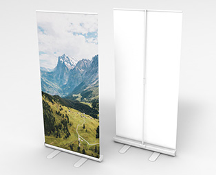 Roll-Up en PVC Blanc (80 x 200 cm + 15 cm)