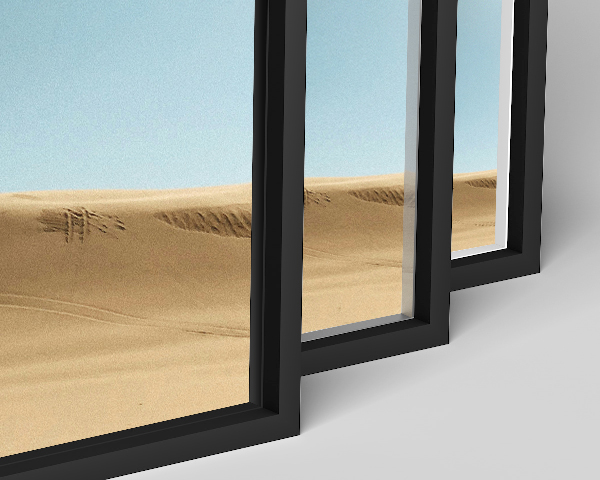 Aluminum Profile 12 - 250 Matte Anodized Black deuxieme image